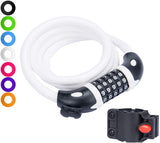 Bike Lock Bicycle Chain Lock,with 5-Digit Resettable Number