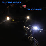 Bike Light Set USB Rechargeable,Waterproof LED Front Headlight