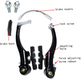 Bike Front Rear Brake Levers Brakes Cables VBrake Caliper Kit Bicycle Bike VBrake Set