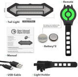 Bike Tail Light, USB Rechargeable Bicycle Turn Signal