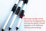 Fishing Rod Holder Aluminum Alloy Telescopic Tripod Stand