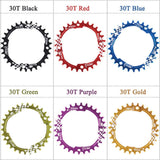 30T 104mm BCD Narrow Wide MTB Chainring, Single Speed Round AL7075 CNC Mounrtain Bike Chain Ring