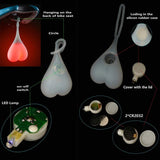 Cycling Balls Tail heart-shaped Creative Silicone Light