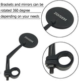A Pair of Rearview Bicycle Mirrors, Bike Mirrors Support 360°Rotation