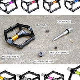 Lightweight Magnesium Alloy Mountain Bike MTB Pedal Platform Cycling Flat BMX Pedals 1031