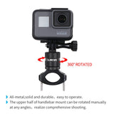 Bike Handlebar Mount,360 Degrees Rotation Aluminum Bicycle Seatpost Mount