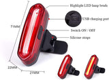 USB Rechargeable LED Bike Light Set Super Bright 300 Lumen Front Headlight
