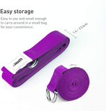 8ft Yoga Strap with Double D-Ring Exerice Straps