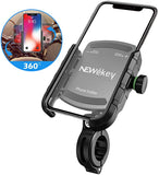 Bike Motorcycle Phone Mount, Universal 360°Rotation Adjustable Bicycle Phone Holder