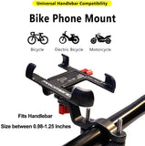 Bike Phone Mount with 360 Degree Rotation, Bicycle Handlebar Phone Holder