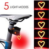 Bike Tail light - USB Rechargeable Bike Bicycle Tail Warning Light