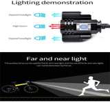 Aluminum Alloy Front Bike Light,Rechargeable Cycling Headlight