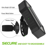 Bike Tail Light, USB Rechargeable Bicycle Turn Signal