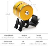 Bike Bell Aluminum Alloy Matte Double Loud Crisp Clear Sound Bicycle Bell