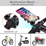 Bike Phone Holder, Aluminum Alloy Bicycle & Motorcycle Phone Holder