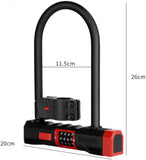 Bike U Lock Heavy Duty Combination Bicycles U-Locks