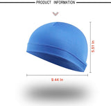 3 Pack Cooling Skull Cap Helmet Liner Sweat Wicking Cycling Running Hat for Men Women