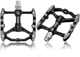 MTB Bike Pedals, 3 Sealed Bearing Cycling Non-Slip Bicycle Pedals, Ultralight Aluminum Alloy 9/16 Road BMX Pedals Flat Platform Pedal