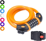 Bike Lock Bicycle Chain Lock,with 5-Digit Resettable Number