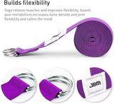 8ft Yoga Strap with Double D-Ring Exerice Straps