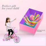 Kids Bike Bell and Streamers for Girls-1 Pack Flower Bicycle Bell
