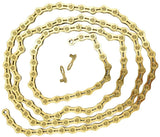 Bicycle Chain, Semi-Hollow Gold Chain for Mountain Roads, VG Sports 8 9 10-Speed Bicycle Chain, for Mountain Bike Road Bikes