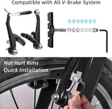 4PCS Premium Bike Brake Pads Professional Mountain and Road Bicycle V-Brake Pads Bike Brake blocks Kit