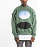Sweatshirts Graphic Letter Print Sports Hoodie Green
