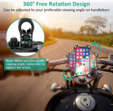 Anti-Shake Bike Phone Mount Holder Stand Cradle Clamp