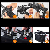 Bicycle Basket Bike Front Basket Folding Detachable Cycling Bag