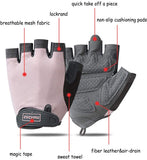 Workout Gloves for Women Men, Weight Lifting Gloves, Fingerless Training Gloves