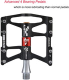 Advanced 4 Bearings Mountain Bike Pedals
