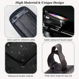 Bike Phone Mount Bag, Cycling Waterproof Front Frame Top Tube Handlebar Bag with Touch Screen Holder Case for iPhone X XS Max XR 8 7 Plus, for Android/iPhone Cellphones Under 6.5”