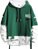 Men's Hoodies Hip Hop Patchwork Sweater