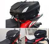 Motorcycle Seat Bag Tail Bag - Dual Use Motorcycle Backpack Waterproof Luggage Bags Motorbike Helmet Bag Storage Bags