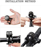 Bike Bell Aluminum Alloy Matte Double Loud Crisp Clear Sound Bicycle Bell