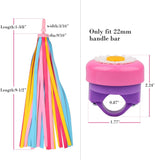 Kids Bike Bell and Streamers for Girls-1 Pack Flower Bicycle Bell