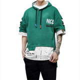 Men's Hoodies Hip Hop Patchwork Sweater