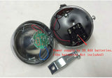 Metal Chrome Silver Shell Bright Classical Cool Bicycle Headlight