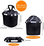 Bicycle Basket Bike Front Basket Folding Detachable Cycling Bag