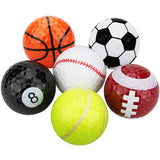6pcs Golf Balls Practice Balls Colored Dual-Layer Professional Practice Golf Ball Gifts