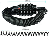 Bike Lock Cable Mini Cycling Combination Bicycle Cable Lock