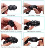 Bike Lock Cable Mini Cycling Combination Bicycle Cable Lock