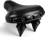 Bike Seat, Wide Suspension Soft Padded Comfortable Bike Saddle