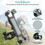 Anti-Shake Bike Phone Mount Holder Stand Cradle Clamp