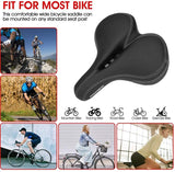 Oversized Comfort Bike Seat Comfortable Replacement Bike Saddle Memory Foam