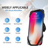 Bike Phone Mount, 360° Detachable Rotatable Bicycle & Motorcycle Cell Phone Holder