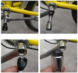 traderplus 3Pcs Bike Bicycle Cycling Crank Wheel Puller Remover Repair Extractor Mountain Tool