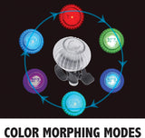 Bike Light Up Weather Resistant Bicycle Bell Multi-Color