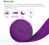 8ft Yoga Strap with Double D-Ring Exerice Straps